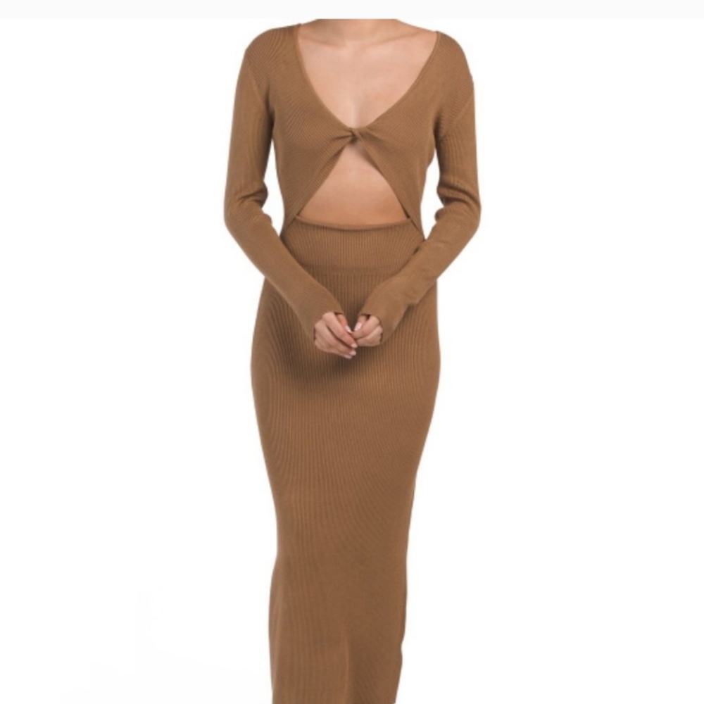 NWT House of Harlow Ribbed Knit Maxi dress